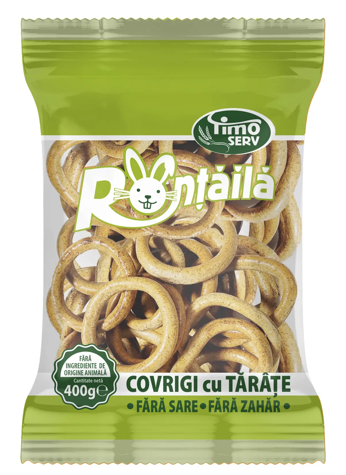 Covrigi cu tărâțe fără sare și zahăr Ronțăilă 400g